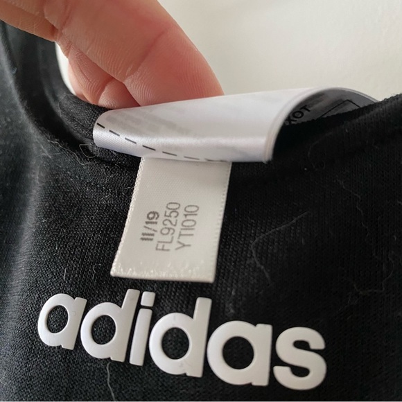 Adidas AAA Performance Scoop Neck Tank Romper Jumpsuit Black Size Medium - Picture 11 of 16